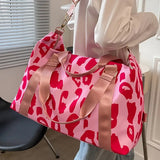 Pink Leopard Duffle Bag for Women