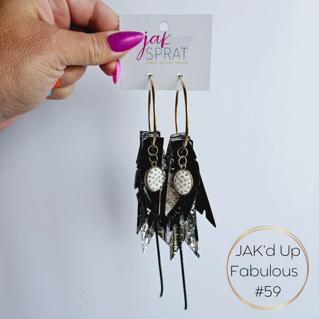 JAK'd Up Fabulous Feathers Earrings | Jak Sprat