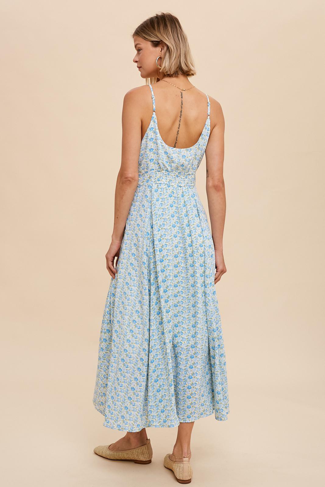 Walk With Me Cornflower Blue Maxi Dress