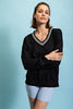 Quick Dry V-neck Long Sleeve Sweatshirt | RAE MODE