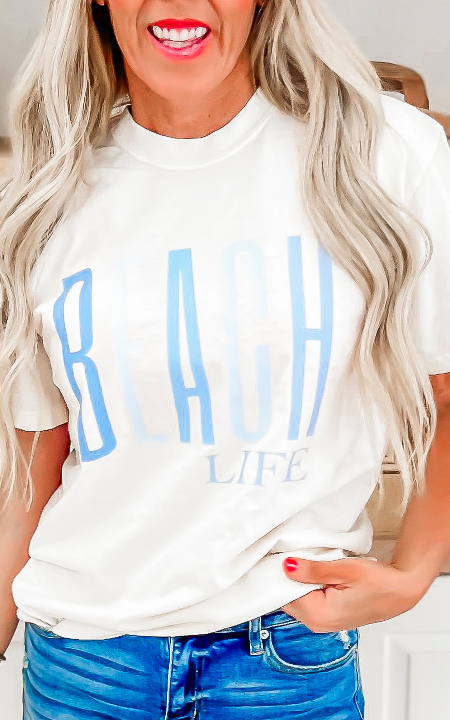 Beach Life Garment Dyed Graphic T-shirt*