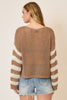 Coco Stripe Sleeve Pullover Sweater