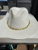 Gold Chain Fedora Hat