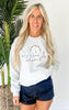 Heather Grey Leopard Baseball Mom Graphic Crewneck Sweatshirt