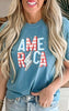 Slate 4th of July AMERICA Garment Dyed Graphic T-shirt** - Final Sale