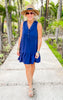 navy Eastern Shores Solid Button Down Dress