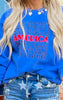 Comfort Colors Blue America Sweatshirt- Final Sale