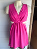 Bringing the Heat Fuchsia Cut Out Dress