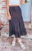 Serenaded by the City Smocked Maxi Skirt