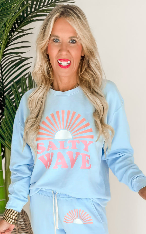Salty Wave Sweatshirt | Comfort Colors*