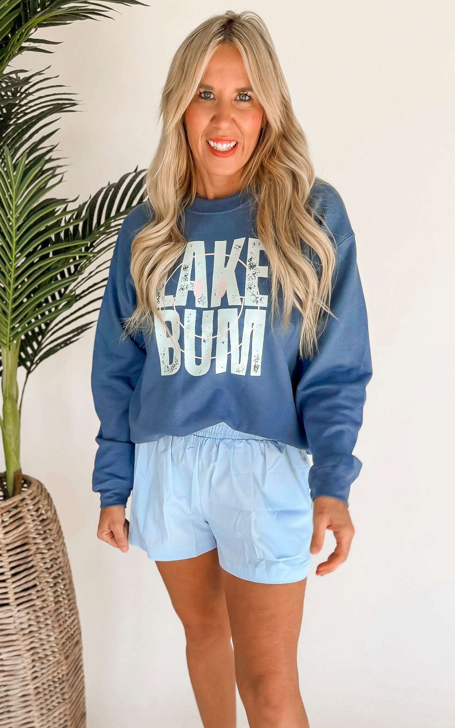 Lake Bum Graphic Crewneck Sweatshirt