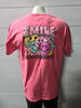 Groovy Smile Check Garment Dyed Graphic T-shirt