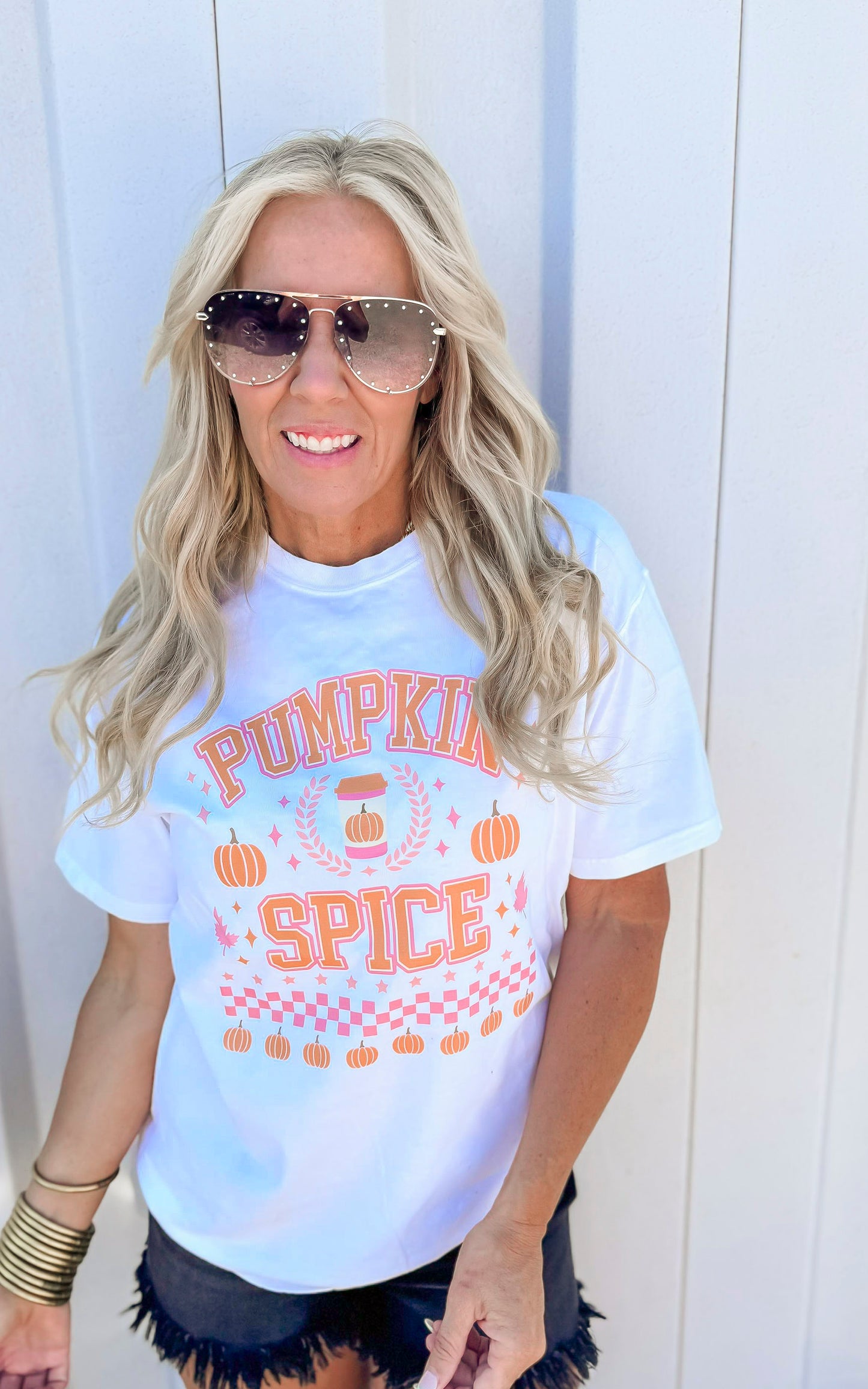 Pumpkin Spice Garment Dyed Graphic T-shirt