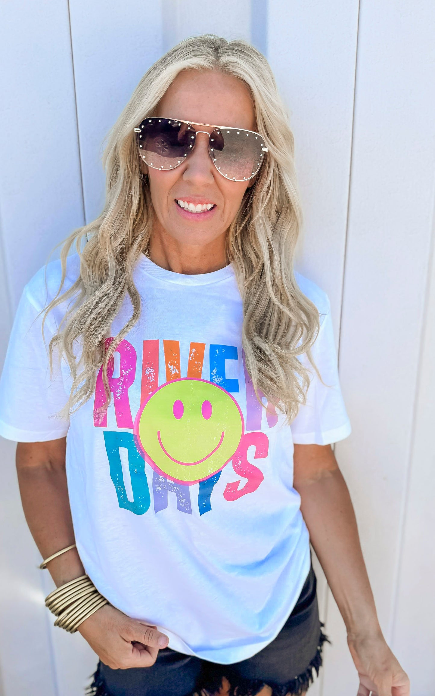 Smile for River Days Graphic T-shirt