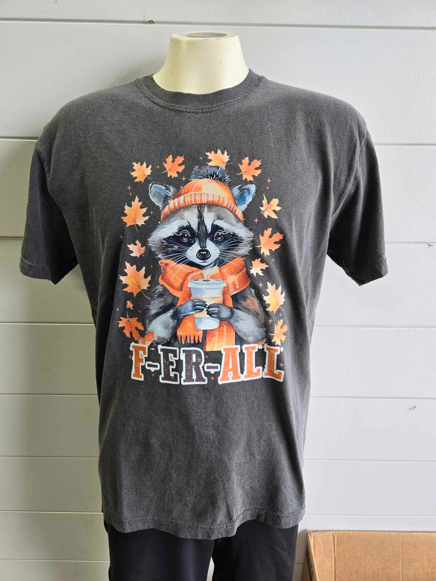 F-er-ALL Racoon Season Garment Dyed Graphic T-shirt