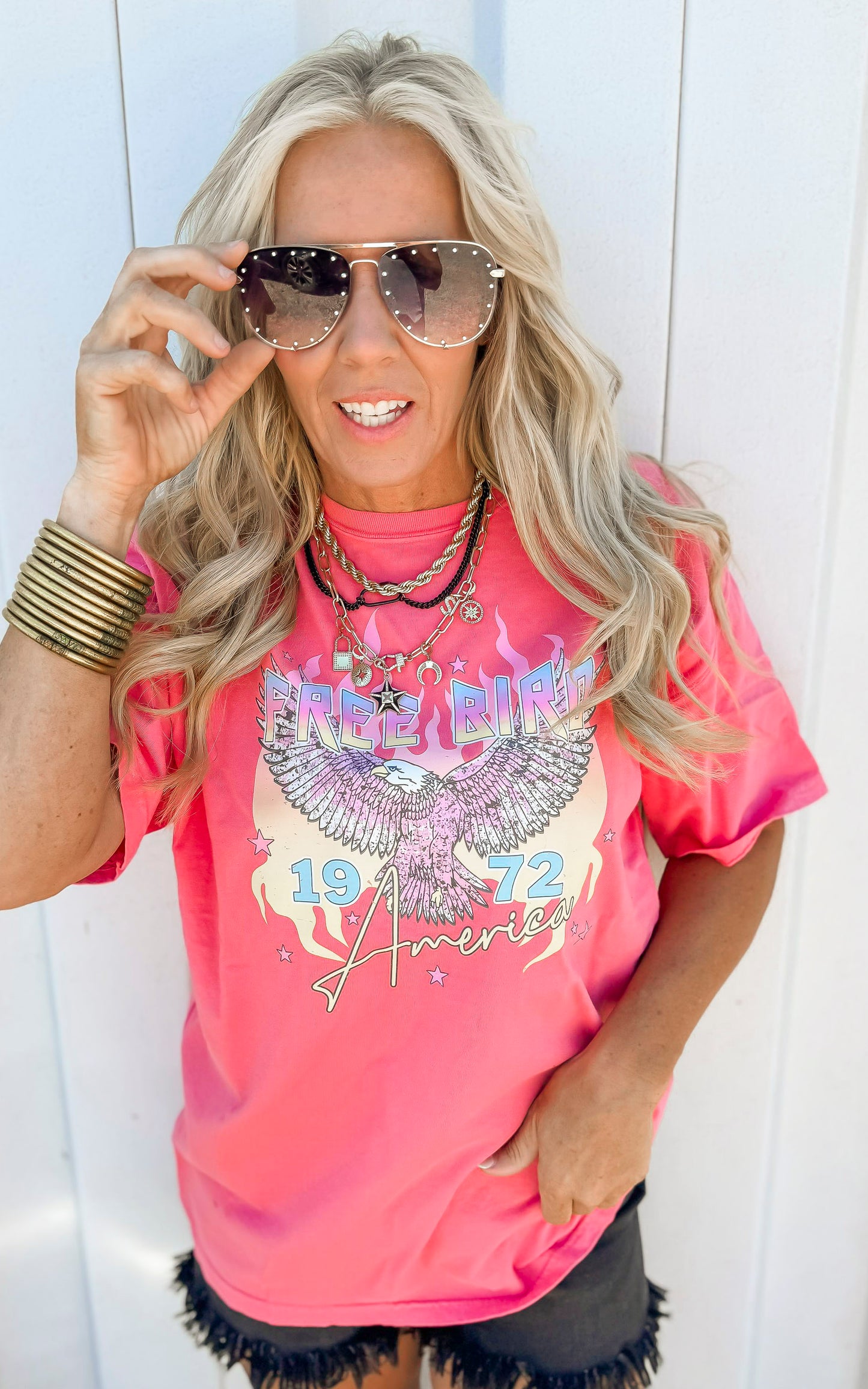  Free Bird Garment Dyed Graphic T-shirt