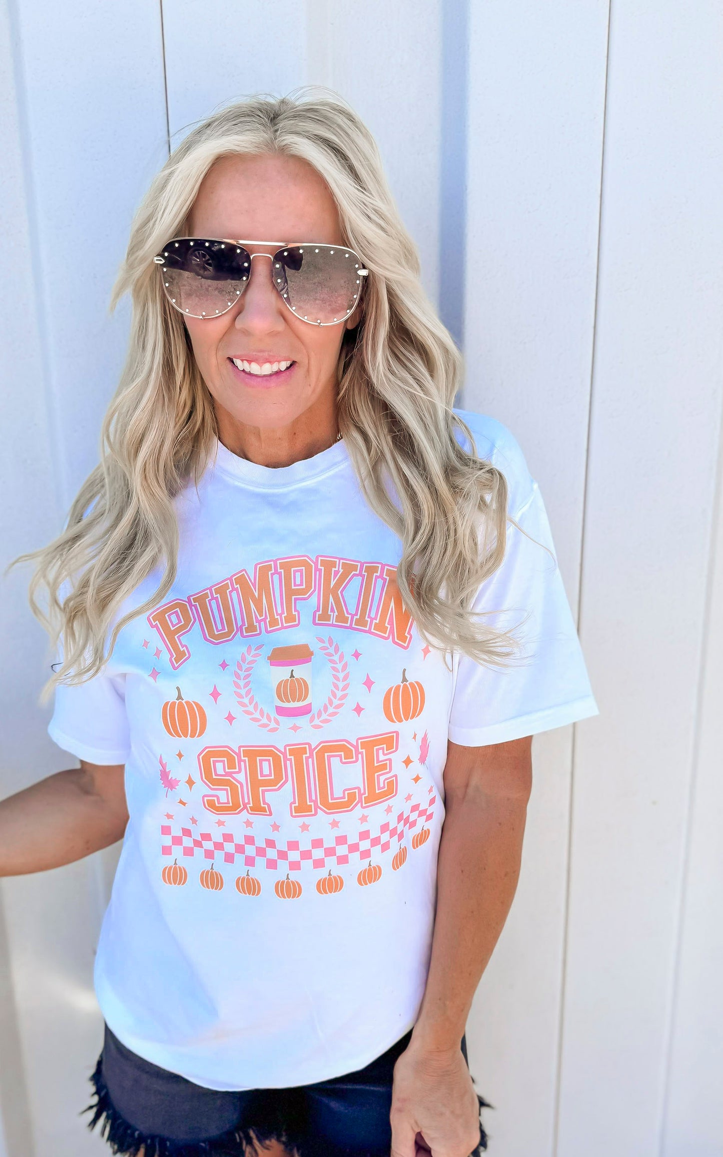 Pumpkin Spice Garment Dyed Graphic T-shirt