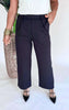 Halara High Waisted Button Plicated Side Pocket Straight Leg Work Pants**