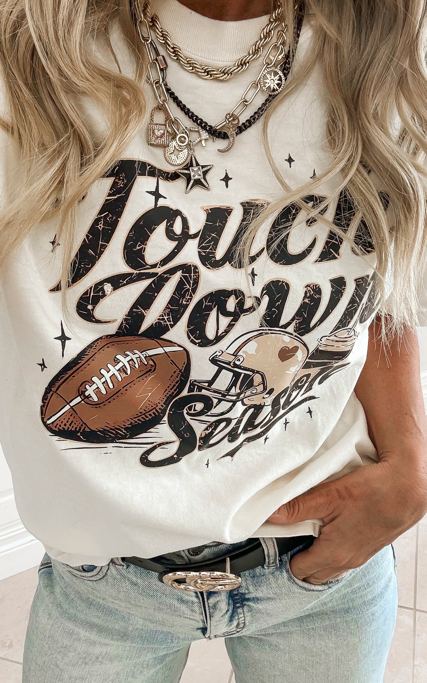 Touchdown Season Garment Dyed Graphic T-shirt