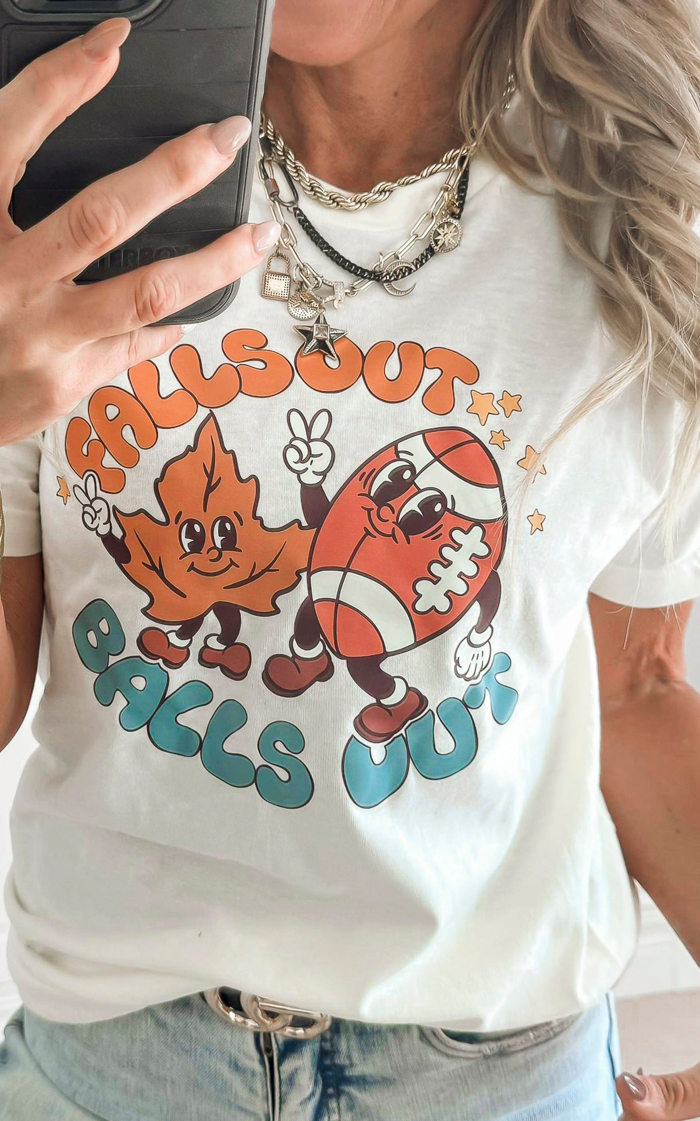 Falls Out Balls Out Graphic T-shirt