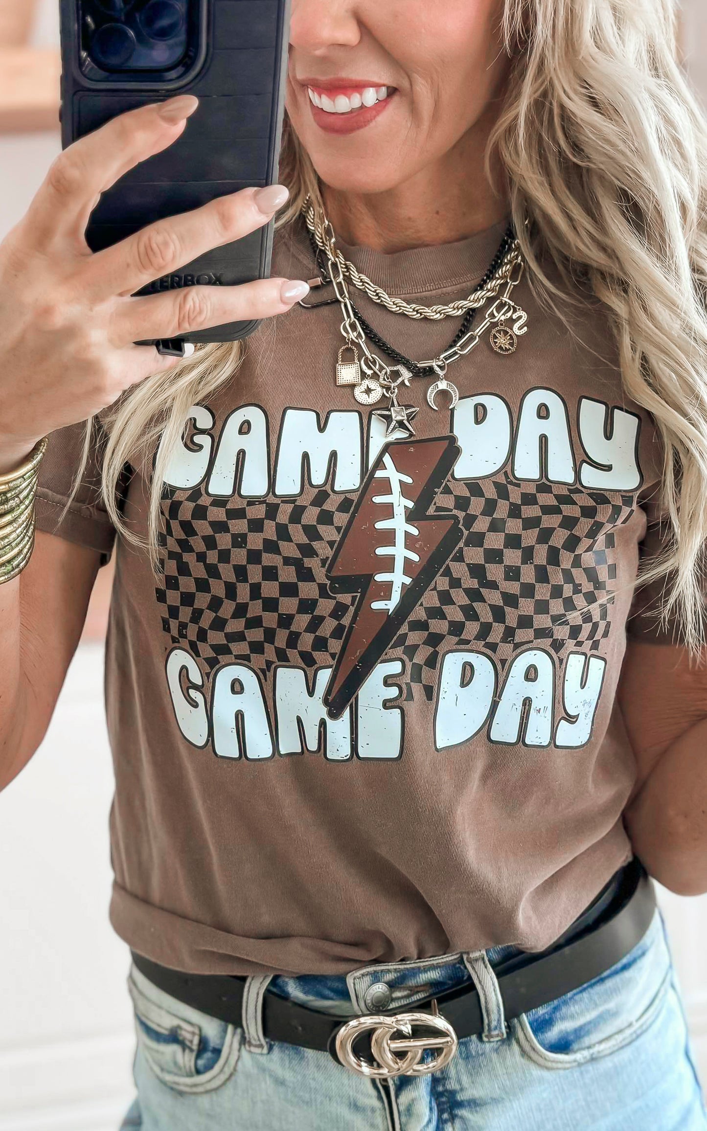 GameDay Lightning Garment Dyed Graphic T-shirt