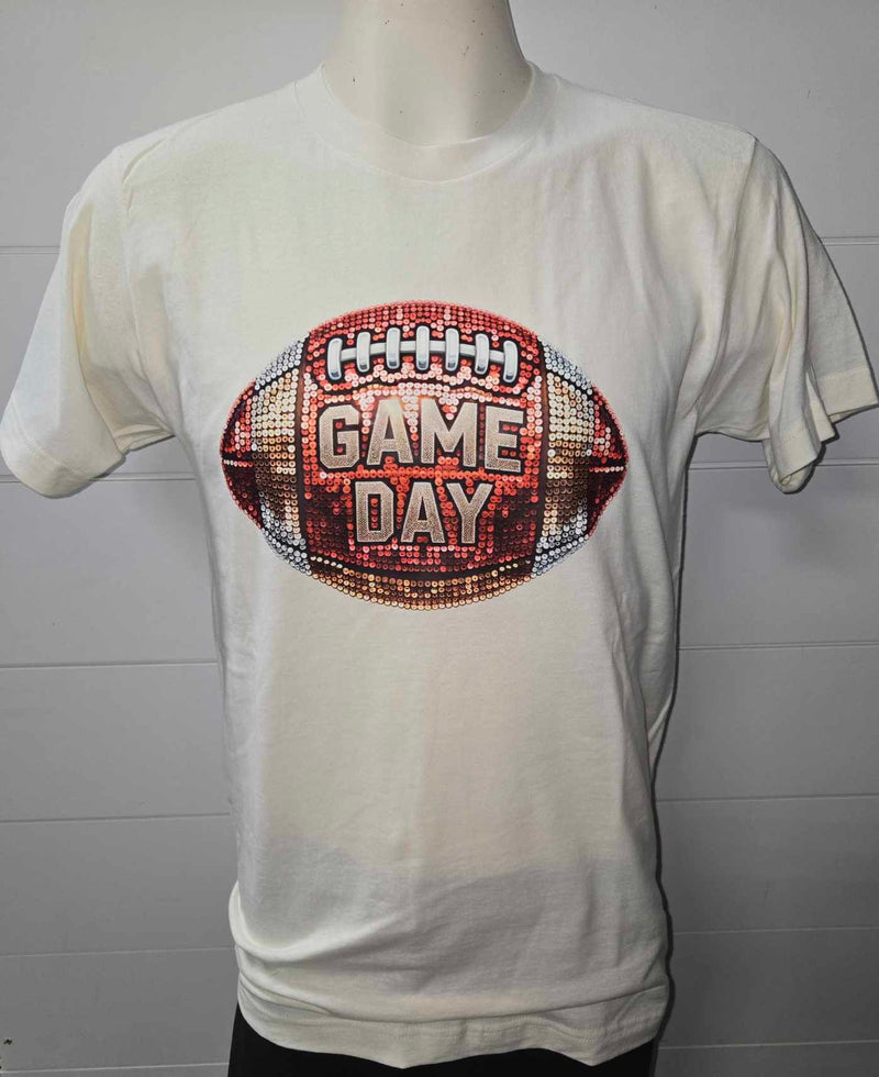 Rhinestone Football Game Day Graphic T-shirt