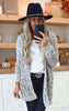 Ribbed Popcorn Knit Long Cardigan *New Colors*