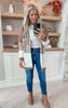 Camel Ombre Striped Long Sweater Cardigan - Final Sale