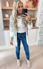 Grey Ombre Striped Long Sweater Cardigan