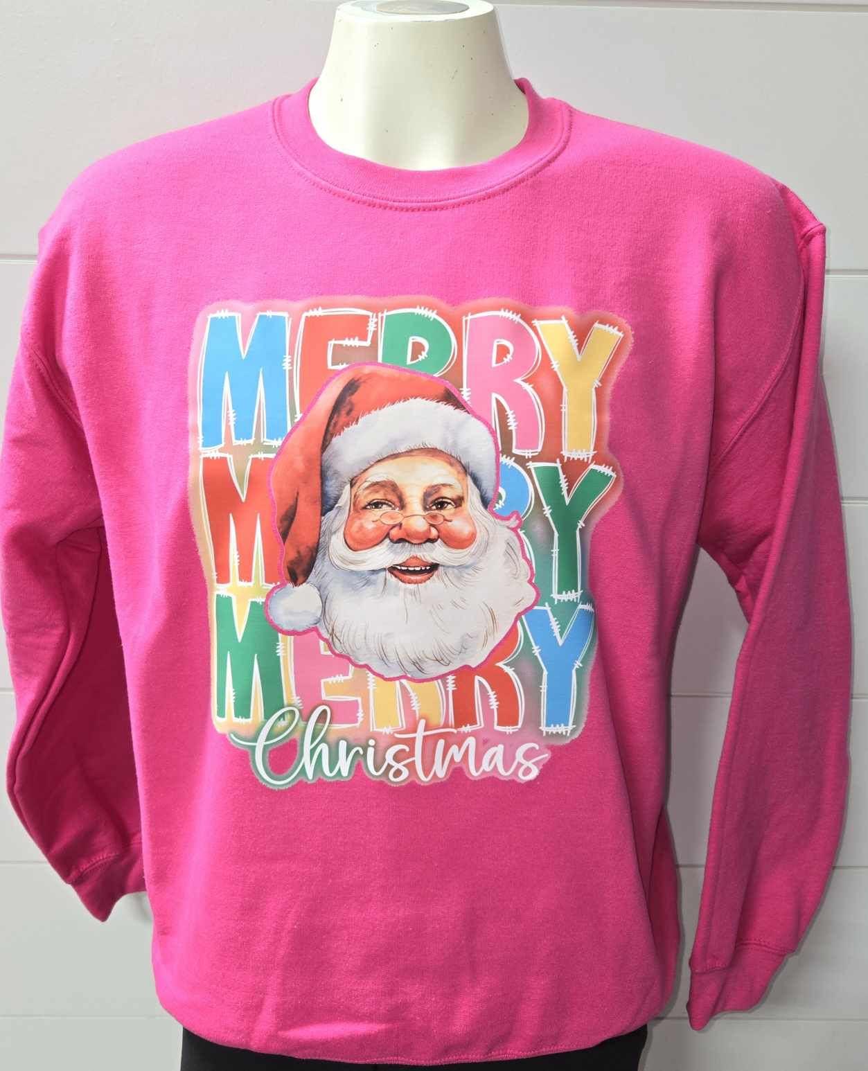 Merry Merry Merry Graphic Crewneck Sweatshirt