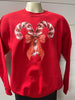 Sparkle Candy Cane Graphic Crewneck Sweatshirt