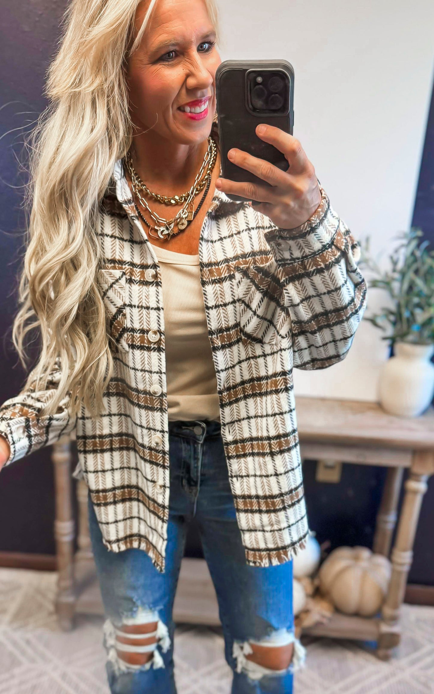 Autumn Adventure Plaid Shacket