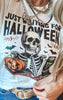 Just Waiting for Halloween Graphic T-shirt - FINAL SALE