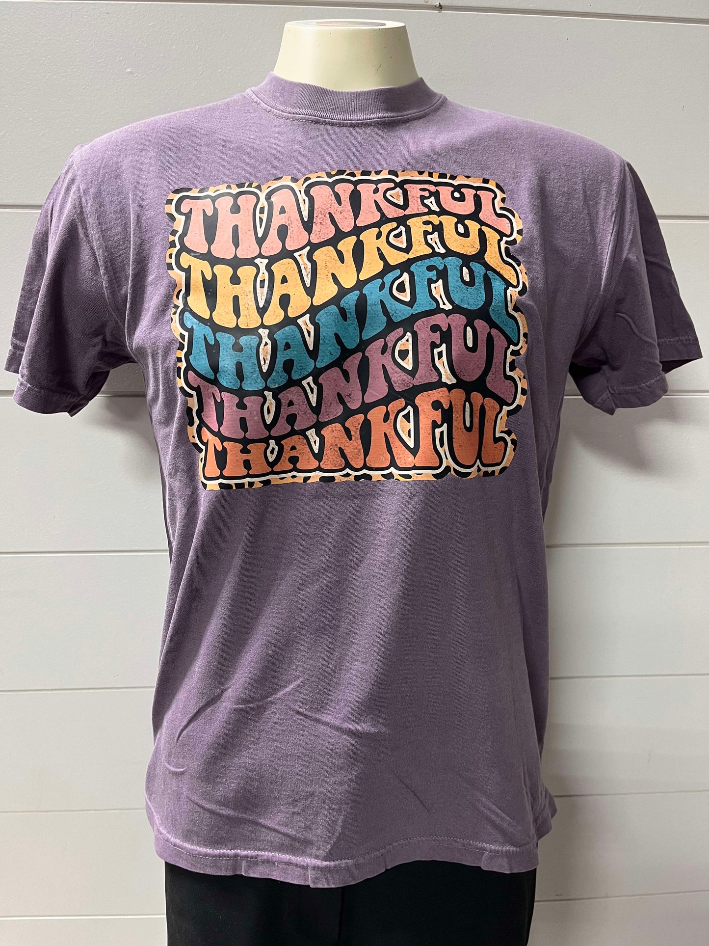 Super Thankful Fall Garment Dyed Graphic T-shirt