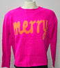 Bright Pink Merry Sweater