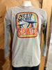 I Need More Space Garment Dyed Long Sleeve Graphic Top**