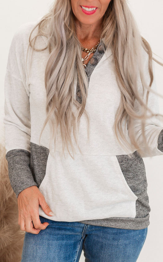 Urban Long Sleeve Hoodie Top