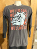 Bulldogs Garment Dyed Long Sleeve Graphic Top