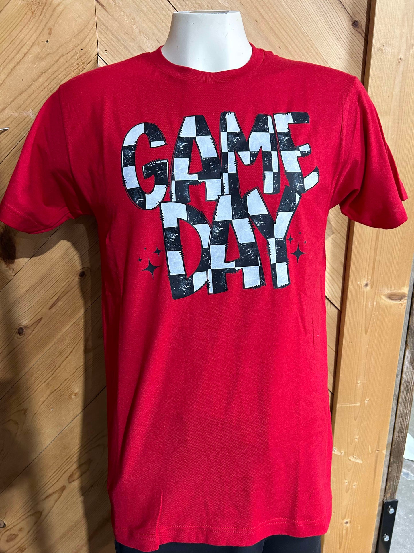 Checkered Game Day Graphic T-shirt