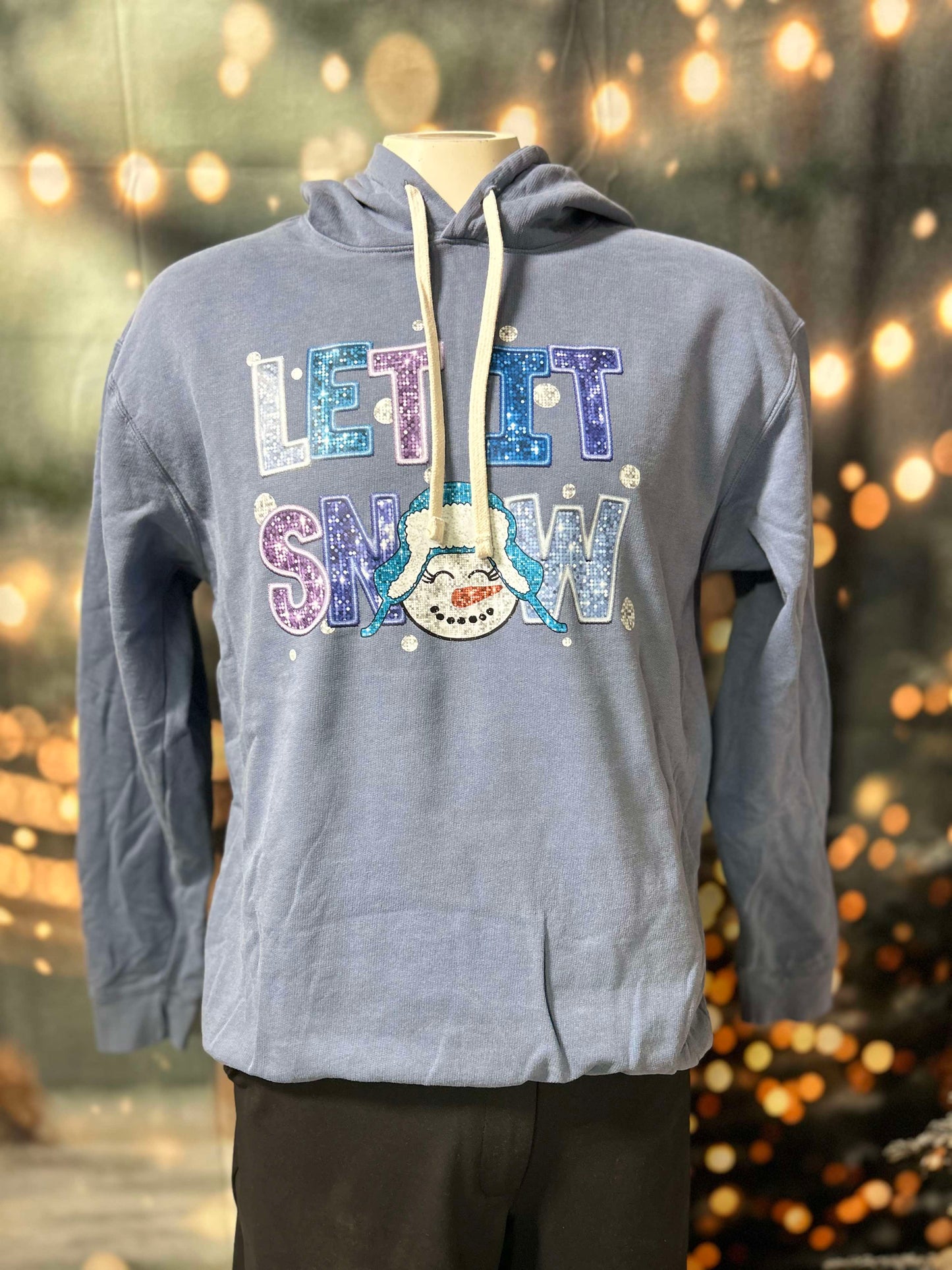 Let it Snow Garment Dyed Hoodie | Comfort Colors