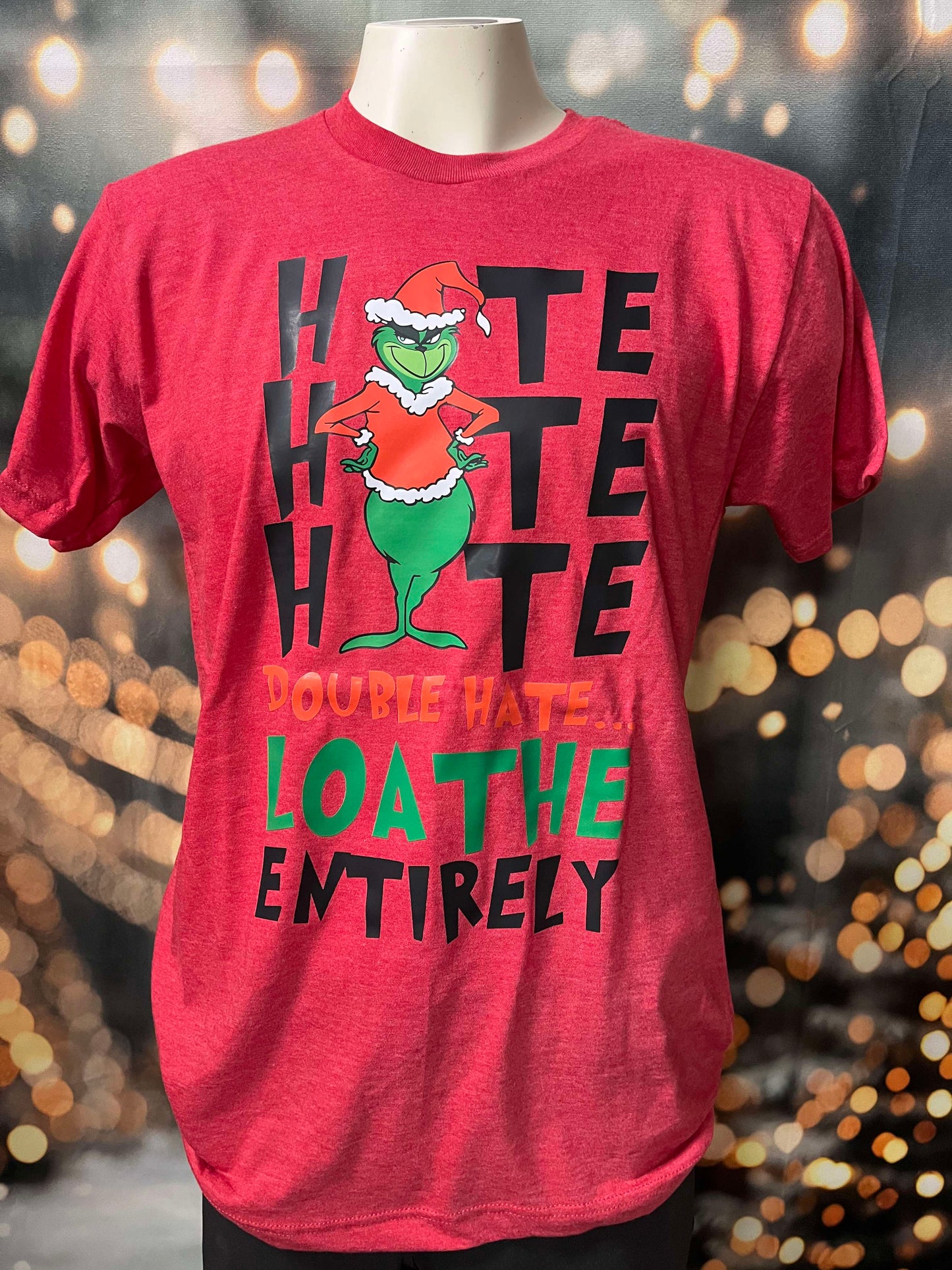 Hate Hate Hate Double Hate Holiday Graphic T-shirt