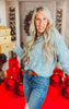 Marvelous Ice Blue Cable Knit Sweater **DEAL- COUPON EXCLUDED