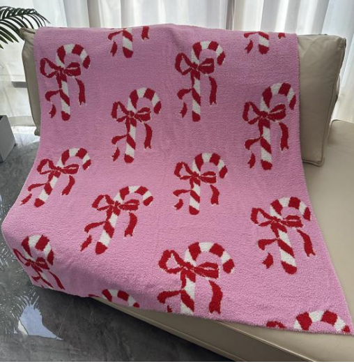 Pink Candy Cane Dreamer Blanket by Salty Wave **Start Ship Date: Nov 29th **DEAL*