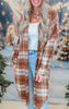 Plaid Lon Hooded Shacket