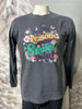 Be the Reason Someone Smiles Today Garment Dyed Long Sleeve Graphic Top