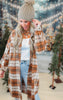 Plaid Lon Hooded Shacket