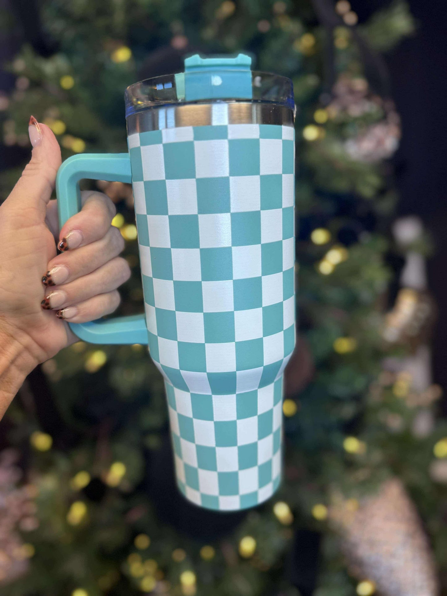 Checkered 40oz Tumbler