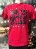 Deck the Halls Not your Husband Holiday Garment Dyed Graphic T-shirt - Final Sale**