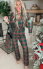 Green Tartan Classic Pajama Pant Set by Salty Wave (TOP & BOTTOM) **Start Ship Date: Nov 29th