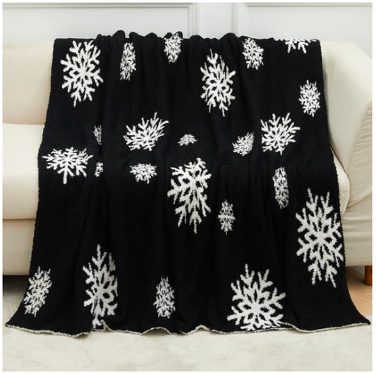 Black Snowflake Dreamer Blanket by Salty Wave **Start Ship Date: Nov 29th**DEAL*